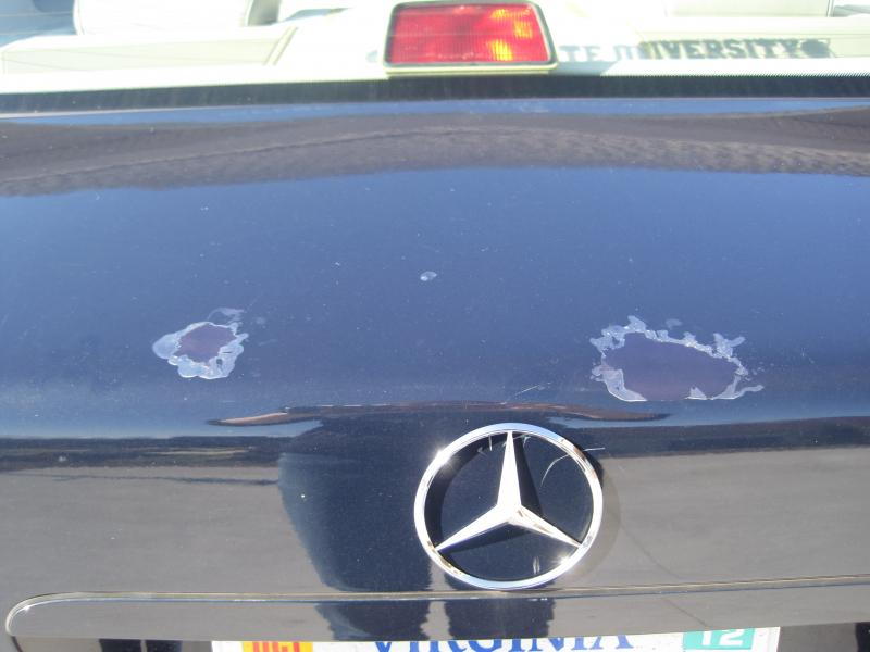Damage by Automated Car Wash to a Mercedes-Benz
