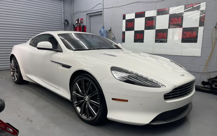 Car paint protection applied using ppf (paint protection film)