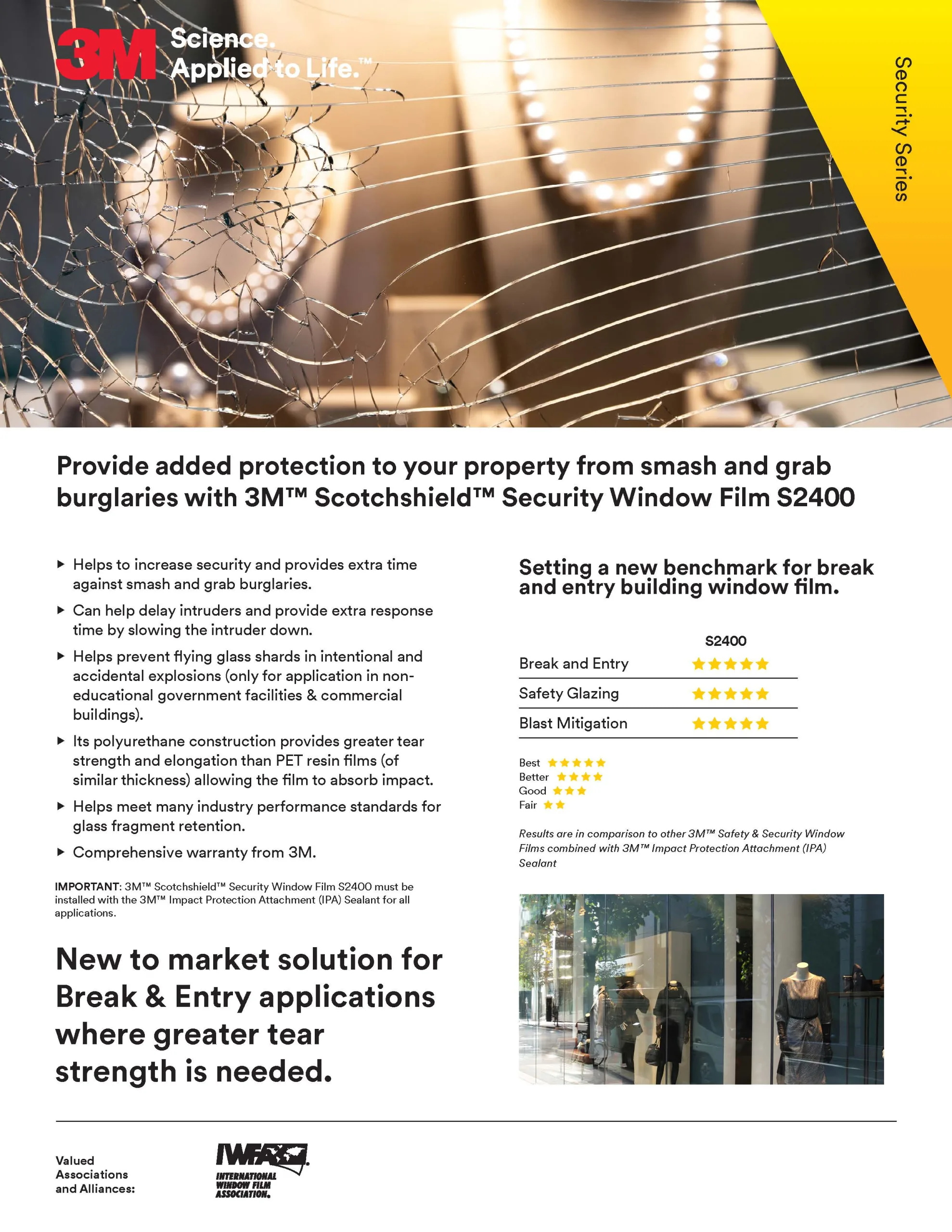 3M Ultra S2400 Security Window Film Installers Central Florida - Pro Tint of Orlando
