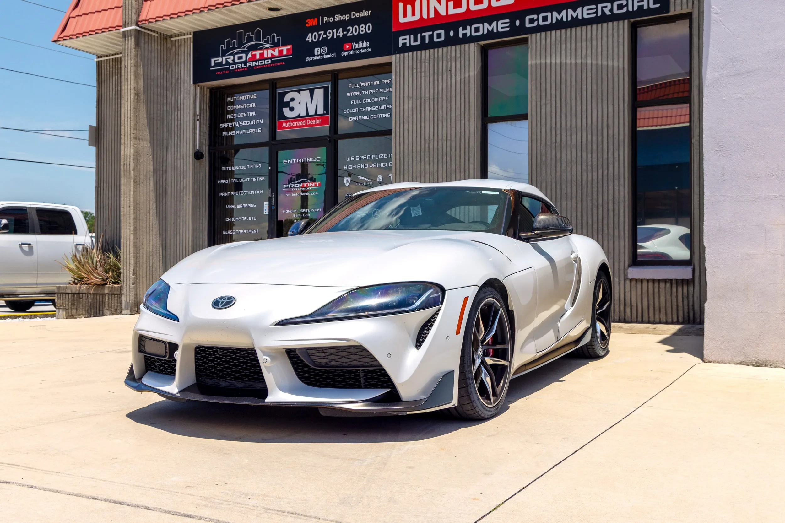 Toyota GR Supra Tinted by Pro Tint of South Orlando - 3M Paint Protection Film (PPF) Installers Central Florida