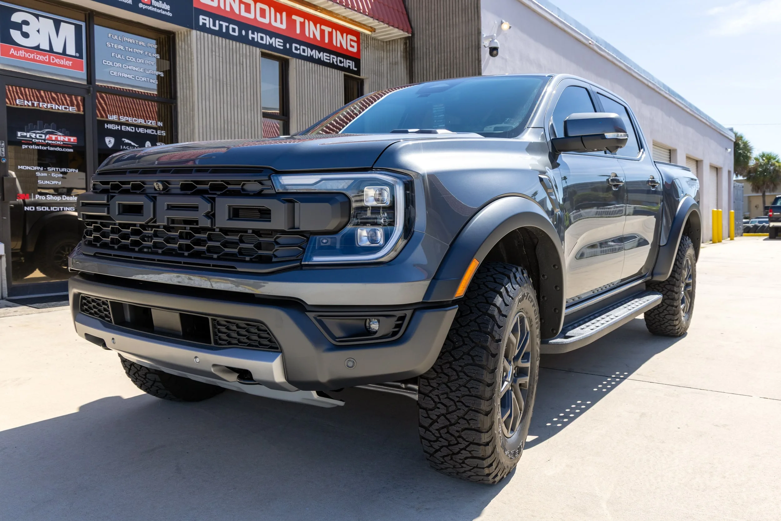 2025 Ford Ranger Raptor Tinted with 3M Ceramic IR at Pro Tint of South Orlando