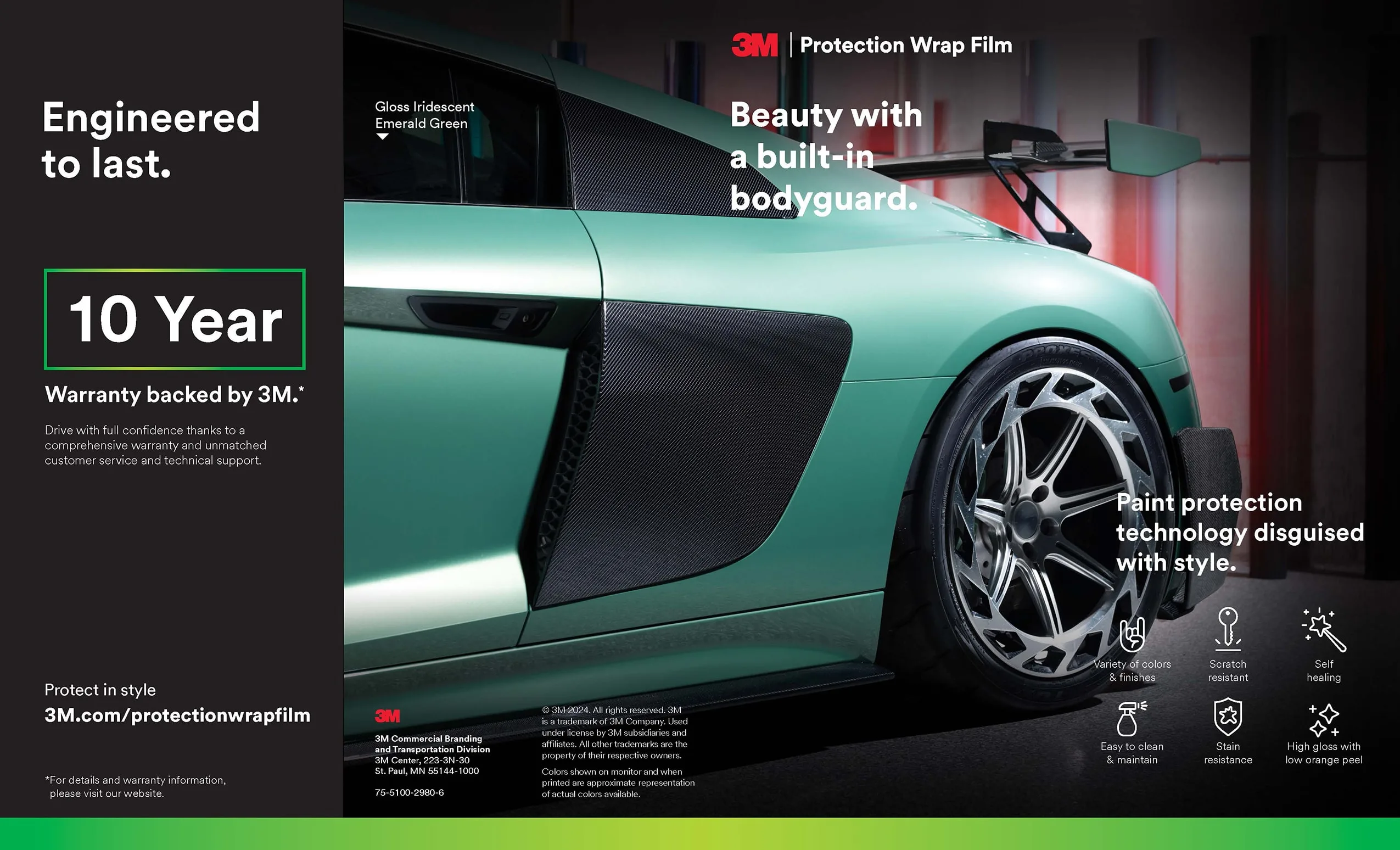 3M Protection Wrap Film Series Color Brochure Page 1