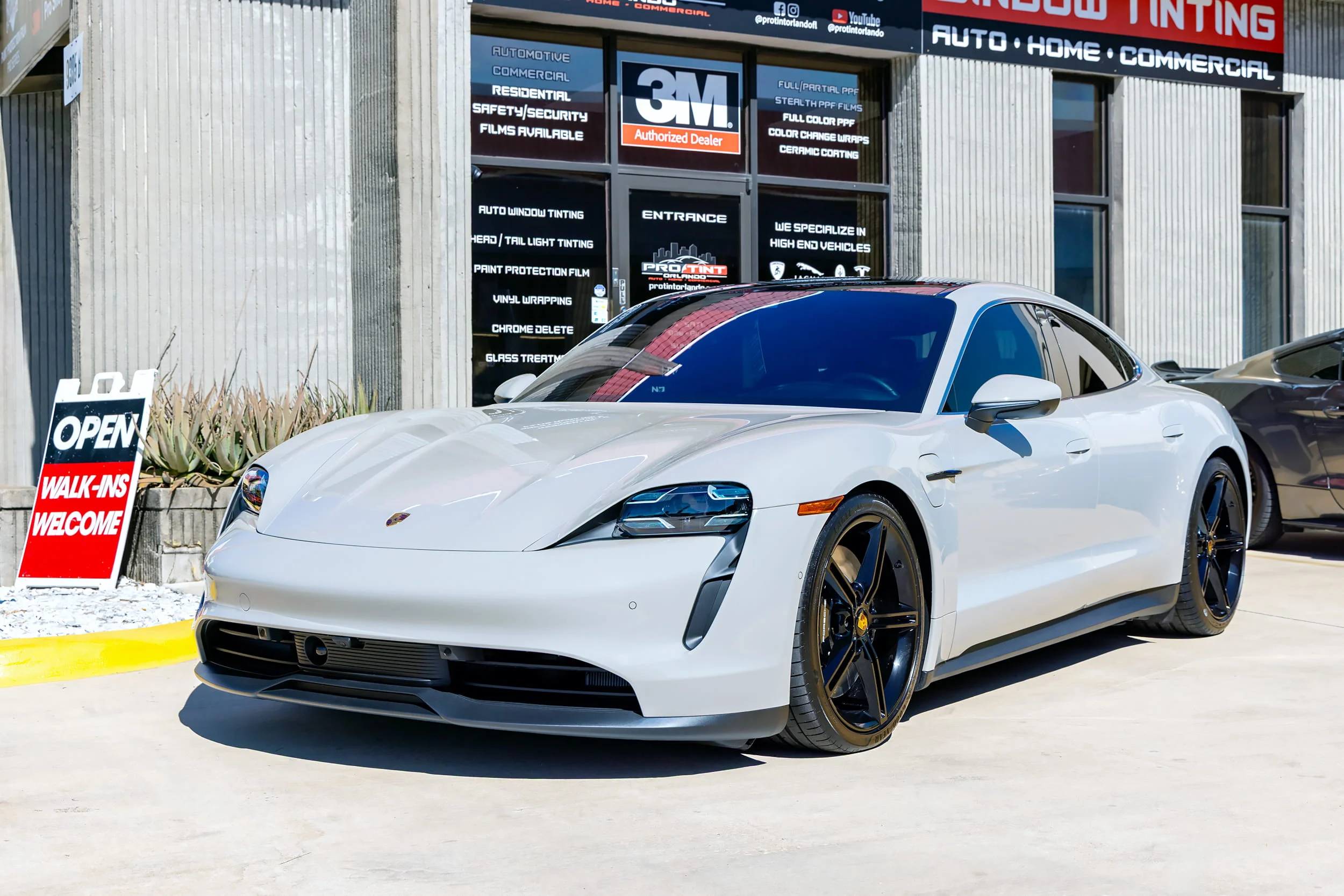Porsche Taycan Tinted by Pro Tint of South Orlando - 3M Ceramic Window Tint
